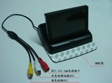 4.3寸折疊式車載顯示器 二路視頻DVD或倒車視頻 ，自動(dòng)切換，超薄高清